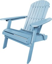 Adirondack Chair,Folding Wooden Lounger Chair，All-Weather Chair for Fire - £63.32 GBP