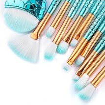 10/11pcs Makeup Brushes Kit New Mermaid Foundation Cosmetic makeup Brushes - £13.51 GBP+