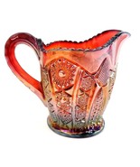 Vintage Indiana Red Sunset Heirloom Carnival Creamer 4.75&quot; x 4.25&quot; - $18.69