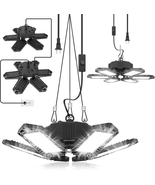 SEOBIOG 2-Pack 200W LED Garage Lights, Plug-In Shop Lights, 20000LM - $120.18 CAD