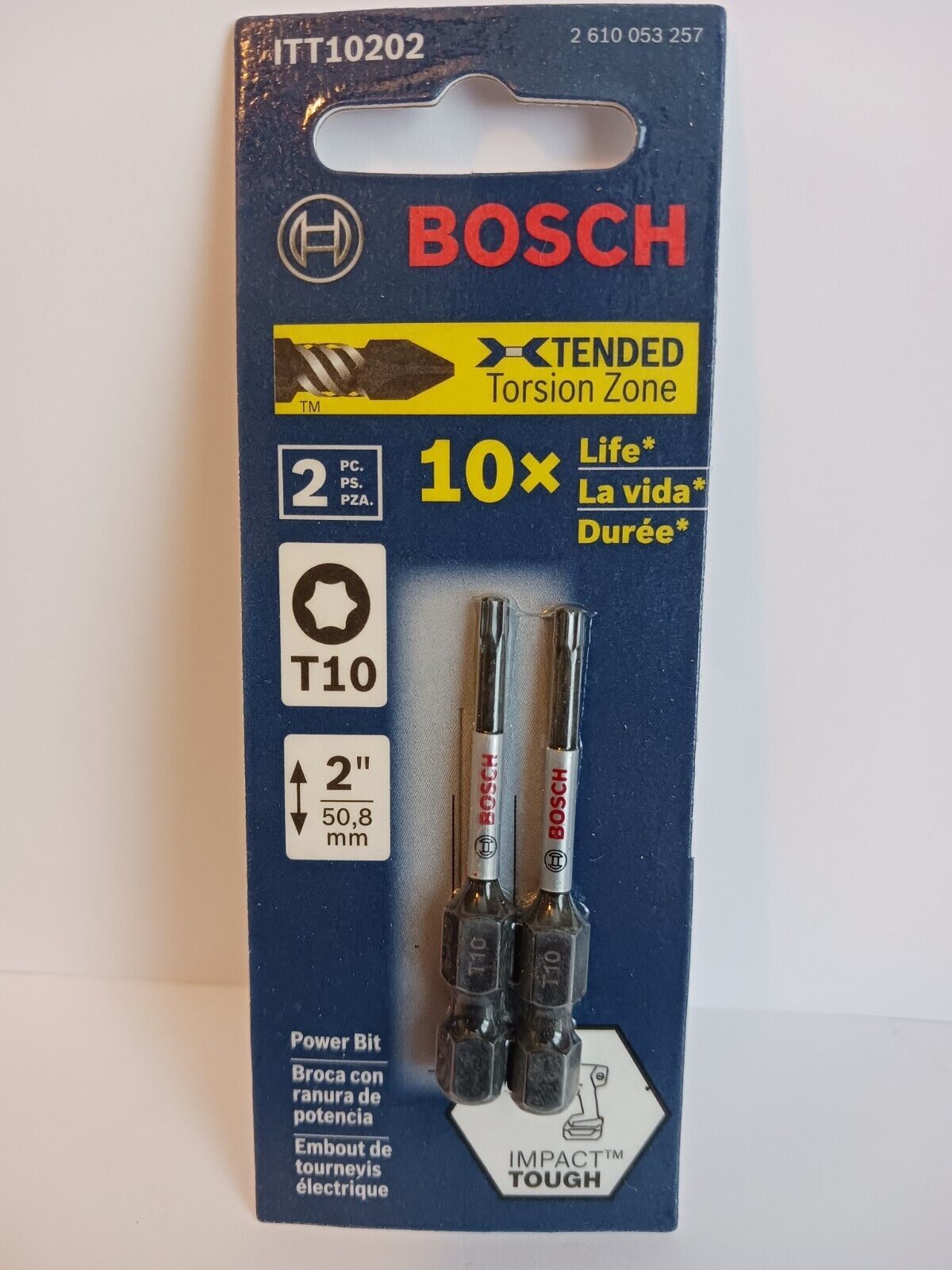 Bosch, T10, Impact Tough Bits 2&quot; Star/Torx 10x the Life, Impact Tough - $3.30