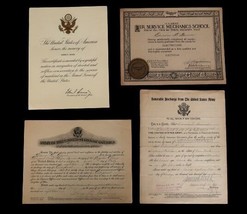 Vtg WW1 Military Ephemera Edwin Ganun John F. Kennedy Post Humous 1919 - £117.98 GBP