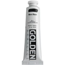 Golden Heavy Body Acrylic Paint, 2 Ounce, Mars Black - £18.21 GBP