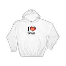 I Love Eritrea : Gift Hoodie Flag Heart Country Crest Eritrean Expat - £28.76 GBP