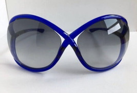 Tom Ford TF9 Whitney 64mm Blue Oversized Women&#39;s Sunglasses T1 - £135.57 GBP
