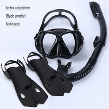 Free diving goggles + snorkel + fins set - £57.49 GBP