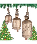 Vivanta 4 6 8 in Decorative Hanging Bells, Giant Cow Bells Rustic Christ... - £27.37 GBP