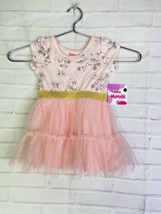 Disney Minnie Mouse Pink with Gold Trim Tutu Dress Girls Size 12 Months - £13.52 GBP
