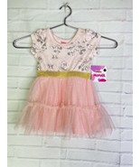 Disney Minnie Mouse Pink with Gold Trim Tutu Dress Girls Size 12 Months - £13.29 GBP
