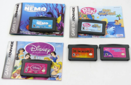 Gameboy Advance Game Lot of 5 - Finding Nemo, Barbie, Polly, Incredibles - £31.12 GBP
