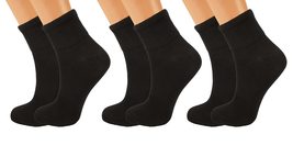 AWS/American Made Cotton Diabetic Ankle Socks with Non-Binding Top Seamless Toe  - £7.83 GBP+