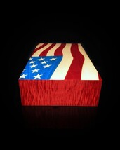 Elie Bleu Stars & Stripes  Humidor 110 Count NIB Made in France No 100 image 6