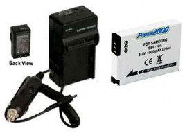 Battery + Charger For Samsung HMXU100UN HMXU100SN WB700 - £37.76 GBP