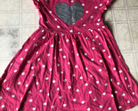 Jumping Beans All-Day-Play Dress &quot;Size 7&quot; Pink Polka Dot Heart Graphic M... - $17.19
