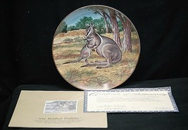 The Bridled Wallaby Collector Plate 1990 The Endangered Species W.S. George COA - £11.86 GBP