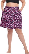 Hde Womens Plus Size Skort Skirt With Bike Shorts Active Golf Swim Skirt Pockets - £36.07 GBP