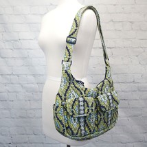 ❤️ VERA BRADLEY Cambridge Cargo Sling Shoulder Bag Green Navy Tapestry - £15.17 GBP