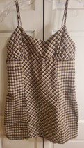 Wild Fable Spaghetti Strap Plaid Fitted Dress Size Large-New With Tags - £11.02 GBP