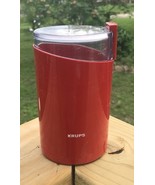 Vtg RED KRUPS  ONE Touch Top Coffee /Spice Grinder Model 203 - HongKong - $381.19 MXN