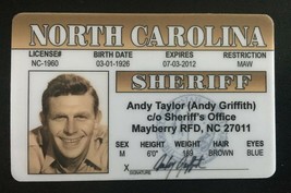 Sheriff Andy Taylor MAGNET Mayberry NC Novelty card Sheriff Andy Griffit... - $9.89