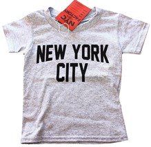 Gray Baby New York City T-Shirt ScreenPrinted NYC Toddler Tee Shirt Gift... - $15.99