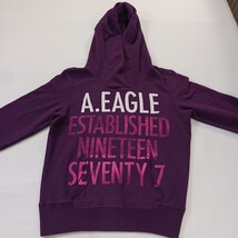 American Eagle Outfiters Women's Purple Hoodie Pullover Sweatshirt Size Medium image 12