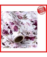 Purple Floral Wrapping Paper - 30&quot; x 33ft for Weddings &amp; Holidays - $35.63