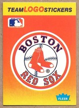 1991 Fleer Team Logo Stickers #NNO Boston Red Sox Boston Red Sox - £1.56 GBP