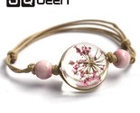 Jewwlry wholesale women romantic dry flowers bracelet bangle for pretty girls gift thumb155 crop