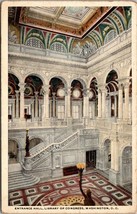 Washington D.C. Entrance Hall Library Of Congress Posted 1919 Antique Postcard - £6.01 GBP
