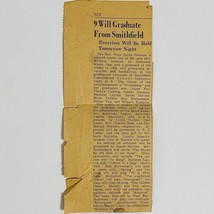 1930&#39;s Stroudsburg PA Smithfield Consolidated School Newspaper Clipping - £6.39 GBP