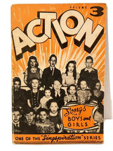 Action Volume 3 Songbook Chorus Singspriation Songs for Boys and Girls 1952 - £10.28 GBP