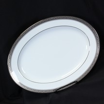 Noritake Crestwood Platinum Oval Serving Platter 13-1/2&quot;  NEAR MINT! - $543.36 MXN