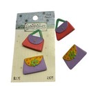 Sue Dreamer Buttons Novelty Handbags  Lot of 4 ( 1 set on card) - $10.64