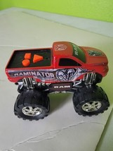 Monster Truck Ramnation Dodge Ram Red Makes Sounds Lights Works Toy Car - $27.44