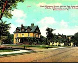 Mahoning Street From John Kennedy Residence Punxsutawney PA 1912 DB Post... - $13.81