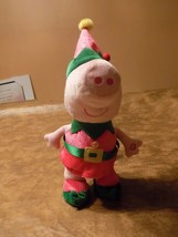 Gemmy Peppa Pig Plush Animated Musical Christmas Elf Dress, Hat, Shoes - £15.50 GBP
