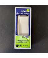 LEVITON Light Almond 3-Way Switch 5693 Decora Plus 15A 15 Amp 5693 120/277v - $301.58 MXN