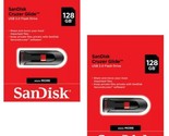 2x SanDisk 128GB Cruzer Glide USB 2.0 Flash Drive Compatible with Window... - $17.99