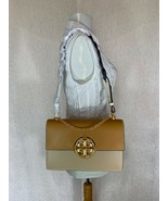 NWT Tory Burch Miller Tan/Beige/Blue Color-Block Leather Shoulder Bag $558 - $558.00