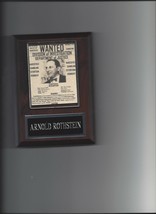 ARNOLD ROTHSTEIN PLAQUE MAFIA ORGANIZED CRIME MOBSTER MOB RARE!!! - £3.08 GBP