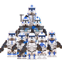 8pcs Star Wars 501st Battalion Captain Rex Echo Fives Kix Tup Jesse Minifigures - £15.61 GBP