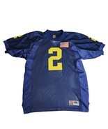 2001 Nike Michigan Wolverines Cato June Jersey Mesh Flag Patch 9/22 Size... - €339,81 EUR