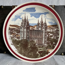 The Salt Lake Temple Hand Painted Vernon Kilns Collector’s Plate Made in... - £31.97 GBP