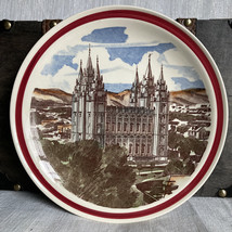 The Salt Lake Temple Hand Painted Vernon Kilns Collector’s Plate Made in... - $40.00