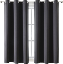 Grommet Blackout Curtains for Bedroom Living Room 2 Panels Set Thermal Insulated - £21.73 GBP