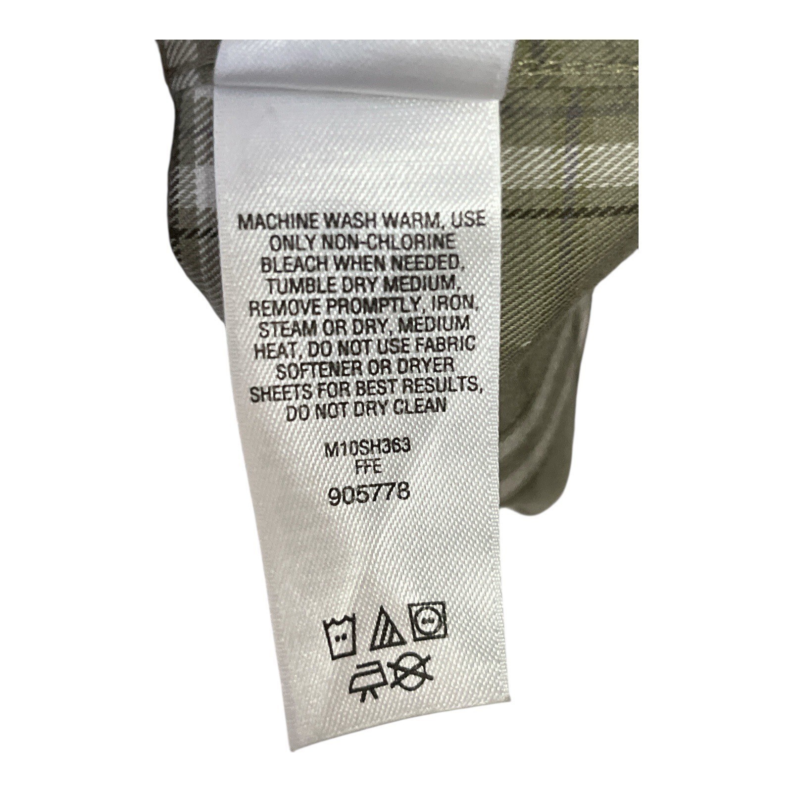 Cabela’s Men’s XL Wrinkle-Free Plaid Button-Down Shirt – Long Sleeve 100% Cotton Item image 4