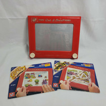 Vintage Original 60s Etch A Sketch Magic Screen Ohio Art Toy #505 &amp; Action Packs - £32.60 GBP