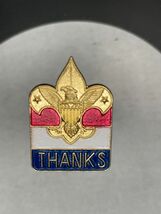 Boys Scouts Of America BSA Thanks Red White Blue lapel pin police - $11.88