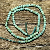 9.5&quot; Natural Chrysoprase Faceted Round Beads Loose Gemstone 13.85cts  Size 3mm - £9.38 GBP
